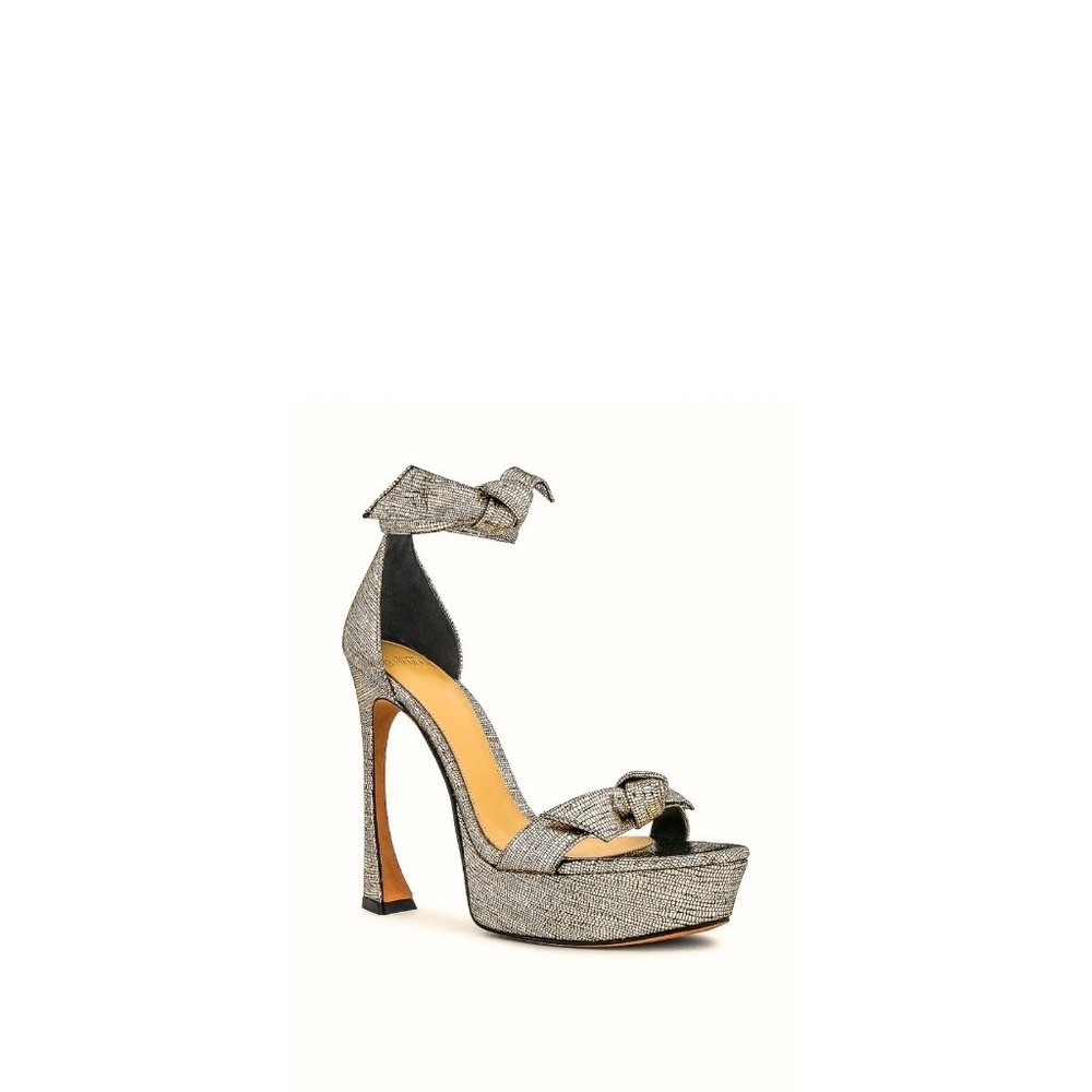 Alexandre Birman Clarita Architectural 100 Heel in Golden - Picture 2 of 8